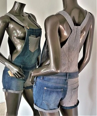 NUEVO CON ETIQUETAS-MERICAN RAG AMERICANA AZUL SÓLIDOS Y RAYAS BABERO MAMELUCO CORTO TALLA-1 MSP $60 Foto 1 de 4