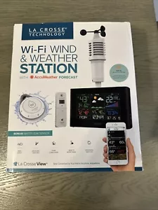 NEW La Crosse Technology Wi-Fi Wind & Weather Station With AccuWeather. Sealed - Picture 1 of 6