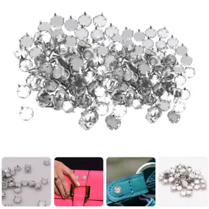 100pcs Metal Rivets Round Spike Studs Mini Claw Diy Rivets Studs for Clothes - Picture 1 of 12
