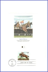 USA3 #2756 U/A TARJETA DE PRUEBA DE FLEETWOOD FDC Steeplechase - Imagen 1 de 1