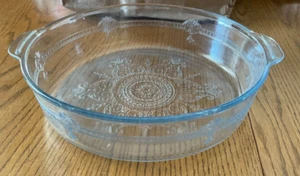Fire King Blue Sapphire Philbe Large Round Casserole Dish 10 3/4"-vintage! - Picture 1 of 4