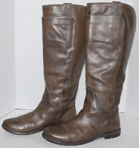 Frye Paige Brown Leather Tall Riding Knee High Boots Womens Sz 8 - Bild 1 von 5