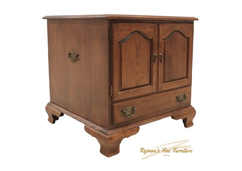 Ethan Allen Nutmeg Maple & Birch Traditional Nightstand Cabinet Cover