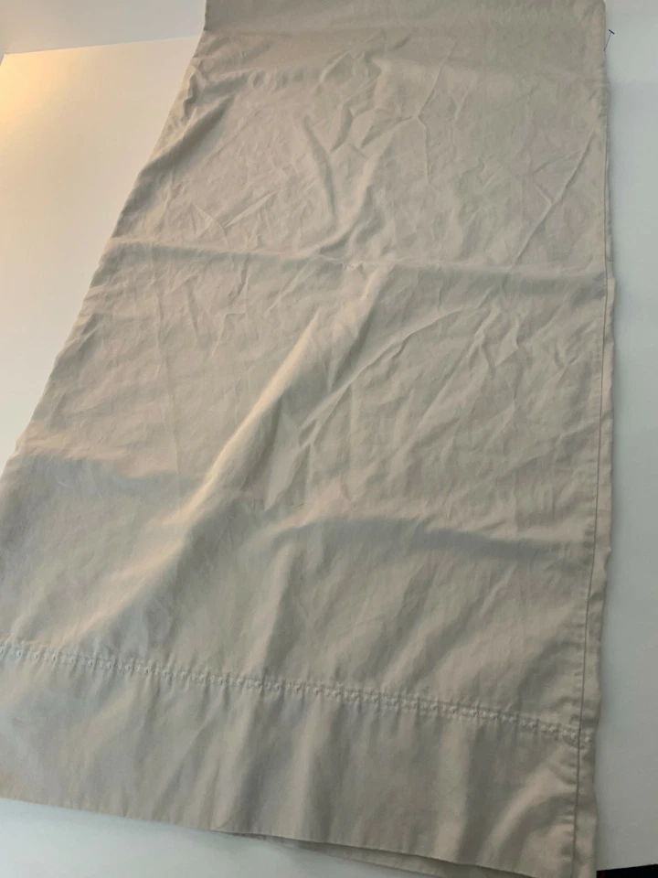 KATE SPADE Beige 100% Algodón Bordado Dobladillo KING Funda Almohada Foto 1 de 4