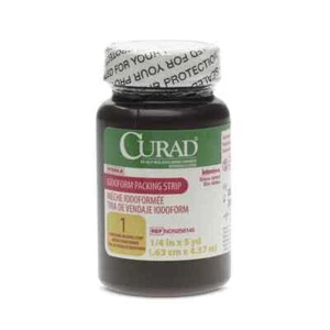 12 bottles CURAD Sterile Iodoform Packing Strips 1/4" x 5 yd. EXIPRED* 12/2023 - Picture 1 of 1