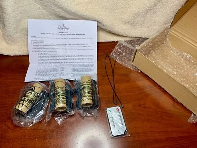 Micro luces LED Belén 3 hilos de 24 control remoto a pilas - azul Foto 1 de 3