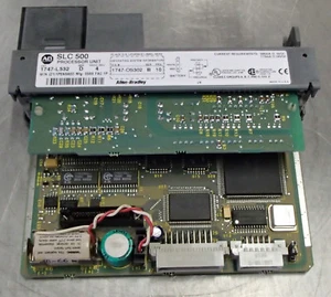 Allen Bradley 1747-L532 SLC 500 Ser. D Rev. 4 1747-OS302 Ser. B FRN 10 Used Cut  - Picture 1 of 9