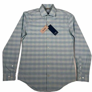 NWT Kenneth Cole Reaction All Day Flex Shirt Blue Cotton Poly Button Down Sz S - Picture 1 of 13