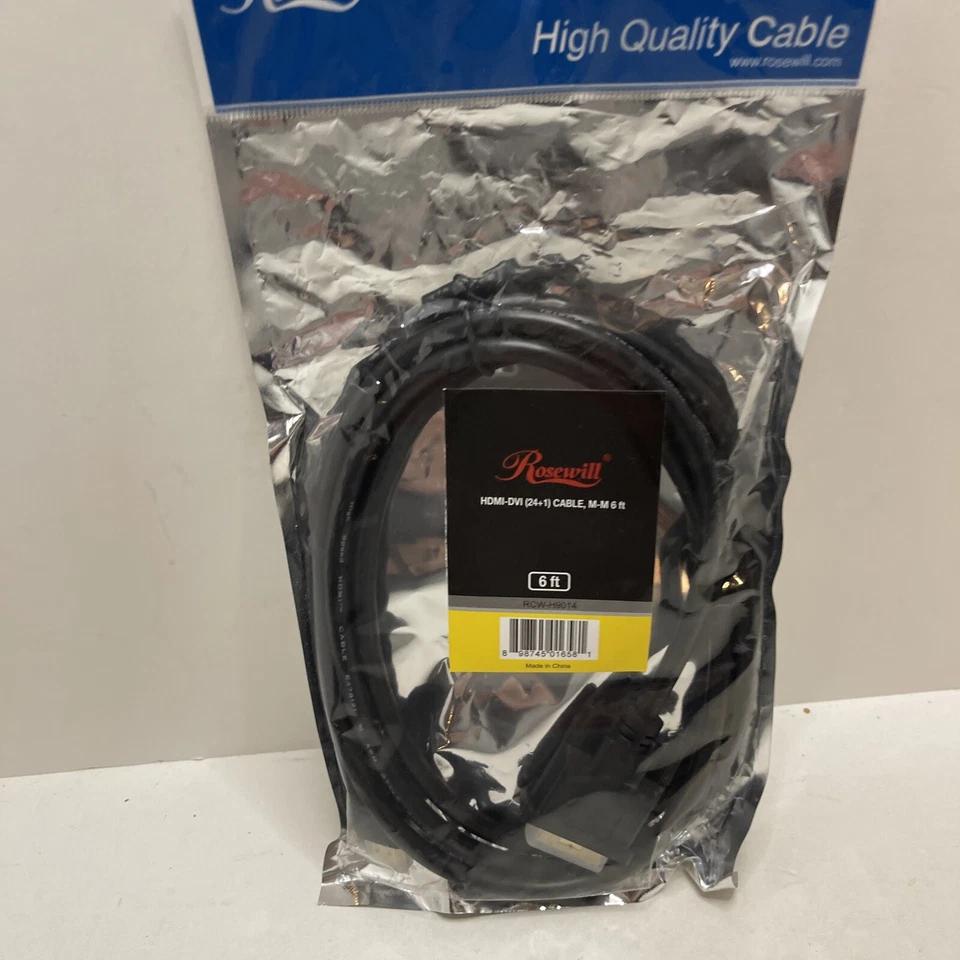 CABLE HDMI A DVI (24+1), M-M 6 pies Foto 1 de 4