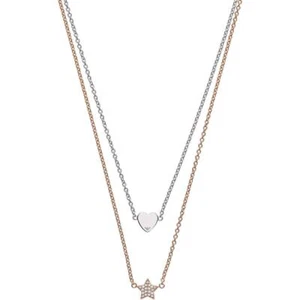 Collar para mujer Emporio Armani EG3411040 plata y oro corazón y estrella  - Imagen 1 de 2