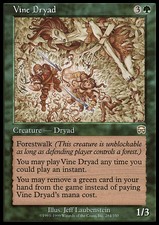 Magic the Gathering MTG Vine Dryad (284) Mercadian Masques   MP