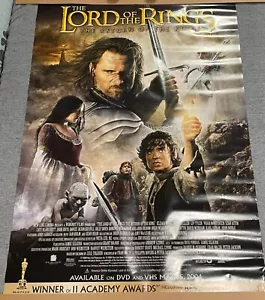 THE LORD OF THE RINGS RETURN OF THE KING ORIGINAL BLOCKBUSTER RARE POSTER - Picture 1 of 1
