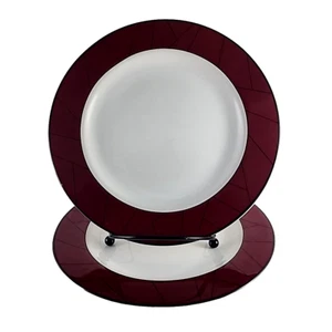 Vintage Vitromaster Jazz 1992 Stoneware Salad Plates 7 3/4” Dia. Set of 2 - Picture 1 of 5