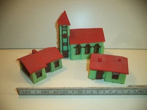 Miniatur Häuschen für Modelleisenbahn Vintage alt grün (229) - Bild 1 von 2