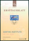 GERMANY BRD ETB 2001/19 GOETHE-INSTITUTE FIRST DAY SHEET