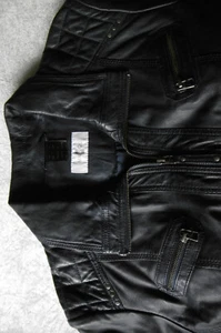 Jacke Nappaleder MAINPOL Gr 22/44 nachtblau Reißverschlüsse Innentasche hoher NP - Bild 1 von 20