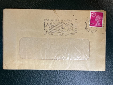 1971 Ramsey, Isle of Man. Happy Retirement Postmark QEII Machin Cover Cover