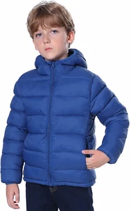Hooded Puffer Jackets for Boys & Girls – Lightweight, Warm, Packable - Picture 1 of 12