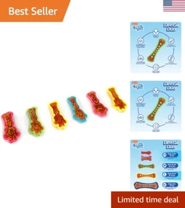 Chew 'n Clean Dental Duo: Bacon Flavor Chew Toy for Extra Small Dogs (6 Count) - Picture 1 of 10