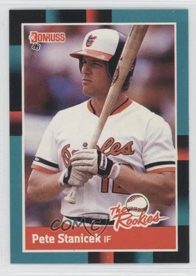 1988 Donruss The Rookies Pete Stanicek #15 RC - Image 1 of 2