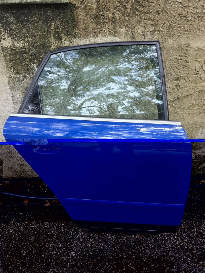 2004 2005 AUDI S4 RIGHT REAR PASSENGER REAR DOOR NOGARO BLUE - Image 1 of 1