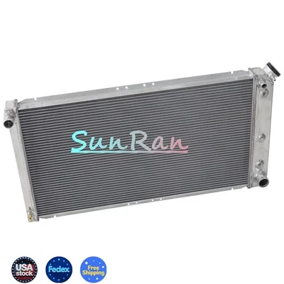 #1210 Radiador apto 1991-93 Chevy Caprice/Buick Roadmaster 5,0 L 5,7 L todo aluminio 3 filas Foto 1 de 4