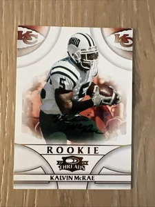 2008 Donruss Threads #200 Kalvin McRae Rookie Auto #/999 Kansas City Chiefs - Picture 1 of 2