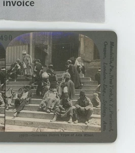 Circaddian Native Types Asia Minor Russia Keystone Stereoview - Bild 1 von 2