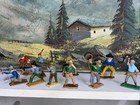 Cherilea Crescent 60mm Cowboy Figures  Painted Plastic C1960s. And Lonestar  b13