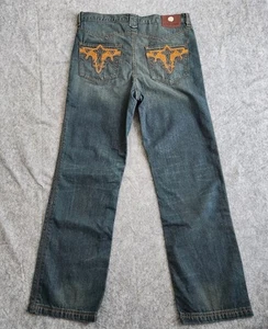Antik Denim Jeans Men's 40 Blue Embroidered Pockets Western Cowboy Straight NWT - Picture 1 of 18