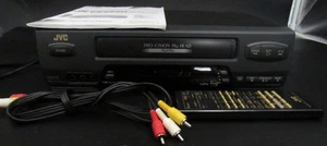 JVC VHS VCR HR-VP650U 4 Head HI-FI SQPB Remote Manual Tested Works     Video - Picture 1 of 13