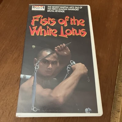 Fists of the White Lotus VHS 1987 Vista Home Video Shaw Brothers Lo Lieh Kung Fu - Image 1 of 4
