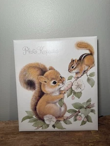 Nuevo-Vintage Sello Ardilla Ardilla Álbum de Fotos Lindos Animales Preciosos, IOB - Imagen 1 de 6