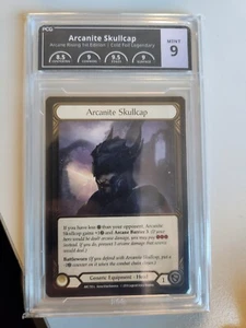 Flesh & Blood Arc 1st Ed CF - Arcanite Skullcap PCG 9; Only 35 graded higher PCG - Picture 1 of 2