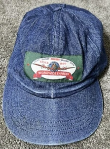 OshKosh B’gosh Airplane Cargo Plane Blue Stretch Childs Baseball Cap Denim Hat - Bild 1 von 5