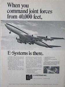 10/1973 PUB E-SYSTEMS USAF STRATEGIC TACTICAL AIR COMMAND COMMUNICATIONS 747 AD - Imagen 1 de 1