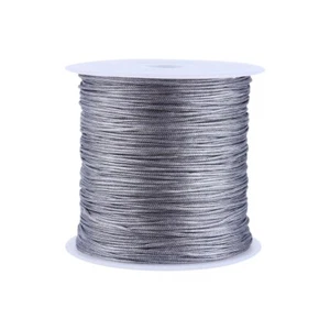 100M X 0.8mm Nylon Knotting Cord Stiff String For Micro-macrame Gray YAN - Picture 1 of 5