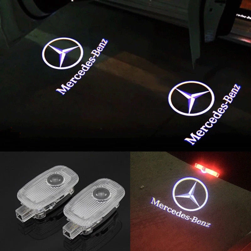 Luz de cortesía charco proyector de puerta HD sin decoloración para Mercedes Clase S W221 Foto 1 de 4