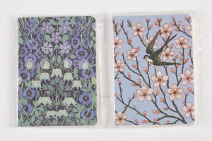 Victoria & Albert Museum Floral Design 2 Mini Notebooks Comumbine Almond Blossom - Picture 1 of 5