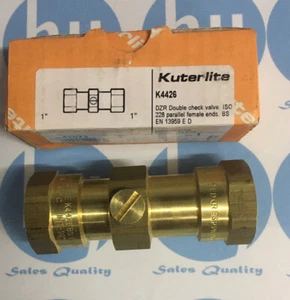 1 Zoll K4426 DZR Pegler Kuterlite Doppelrückschlagventil BSP Buchse - Bild 1 von 4