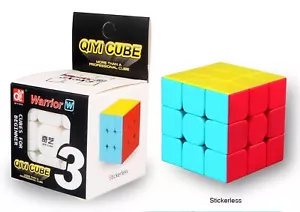 3x3 Puzzle toy cube Stickerless Qiyi Warrior W Speed Magic Kids Adults Fun - Picture 1 of 19