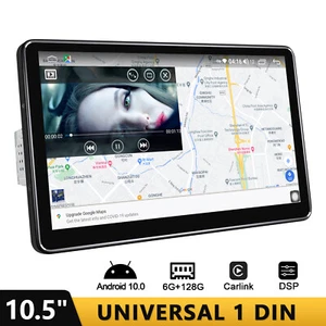 6+128GB Single Din Autoradio Android Autoradio mit 10.5 '' Touchscreen 1280*720P - Bild 1 von 10