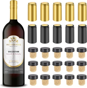 Wine Sealer for Wine Bottles - 50 Pcs Wine Bottle Resealer Kit for Cruise with P - Picture 1 of 7