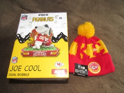 Kansas City Chiefs Snoopy качающаяся голова и вязаная шляпа - Изображение 1 из 4