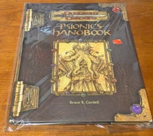 Manual Psionics Dungeons & Dragons D&D 3.0 Bruce R. Cord Guía - Imagen 1 de 24