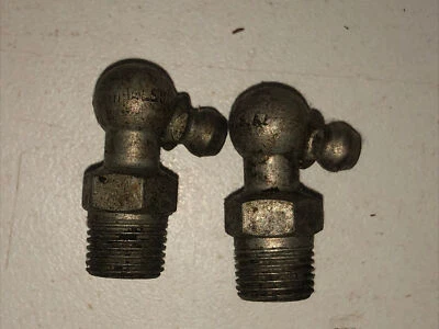 Ref_16 M10 1.0 grease fitting check valve press in Zerk Lot 2 NOS New Old Stock - Image 1 of 4