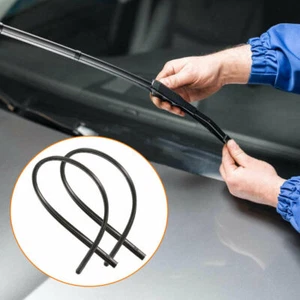 1Pair 26" Car Wiper Rubber Refill Blade Soft Insert Strip Can Be Cut Replacement - Picture 1 of 18