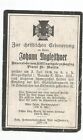 German WW 1 -- Soldier Death Card ** ORIGINAL ** July 1918