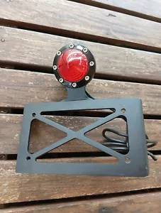 HARLEY ROLAND SANDS DESIGN SIDE NUMBER PLATE BRAKELIGHT SOFTAIL BREAKOUT AS NEW - Picture 1 of 4