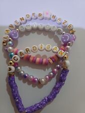 Taylor Swift Adult Bracelet Bundle X 3 Polymer clay Pearl beads Birthday Gift 